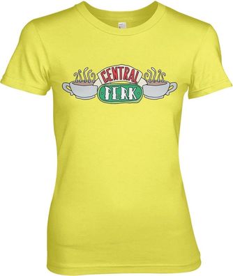 Friends Central Perk Girly Tee Damen T-Shirt Yellow
