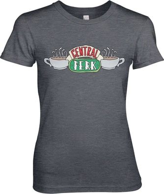 Friends Central Perk Girly Tee Damen T-Shirt Dark-Heather