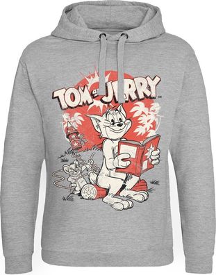 Tom &amp; Jerry Vintage Comic Epic Hoodie Heather-Grey