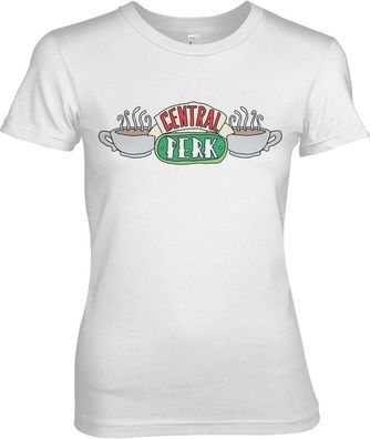 Friends Central Perk Girly Tee Damen T-Shirt White