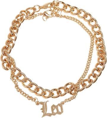 Urban Classics Zodiac Golden Anklet Leo