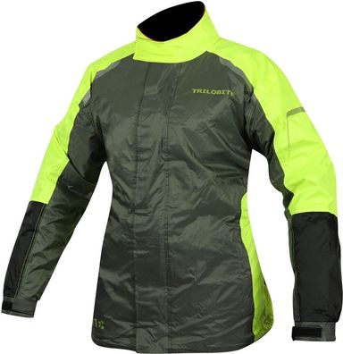 Trilobite Regenjacke Raintec Damen Grau/Fluo Gelb