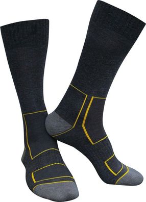 Dassy Wollene Arbeitssocken Juno Wopanpa20 Schwarz/Anthrazitgrau