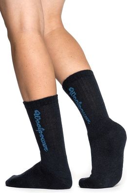 Tobe Woolpower Socks Logo 400 Black