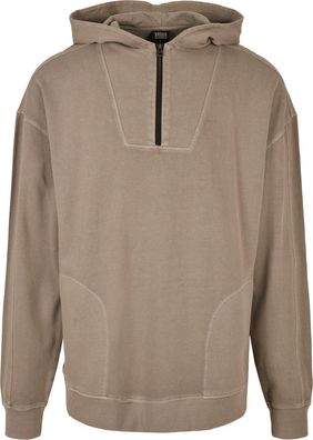 Urban Classics Overdyed Camp Hoody Darkkhaki