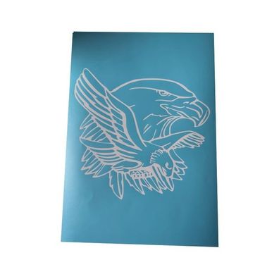 Airbrush Klebeschablone Schablonen Set Adler in Adler Arts Mask blau transparent