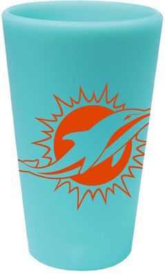 Miami Dolphins Silicone Pint Glass