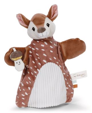 Schmusetuch Handpuppe Rehkitz 2in1, NICI, Babyspielzeug, REH, 61855