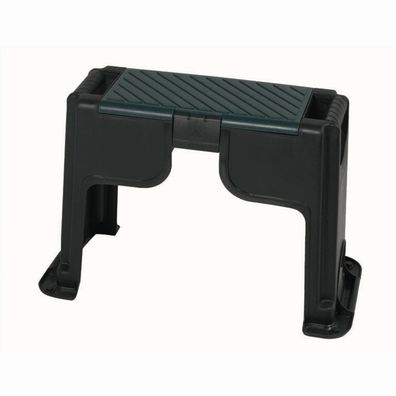 Kunststoff Kniebank mit Staufach Farbe: schwarz/grün