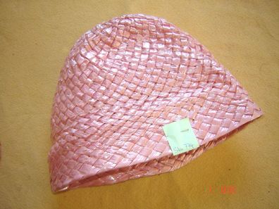 Hutstumpen Cone ausgefallen Vintage Geflecht rose glänzend Ü 46cm Rd 88cm Stu774