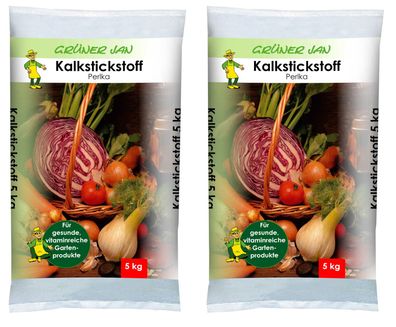 2er Set Kalkstickstoffdünger 5kg Kalk Stickstoff Spezialdünger Nährstoffdünger