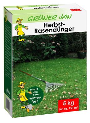 5kg Grüner Jan Herbst Rasendünger