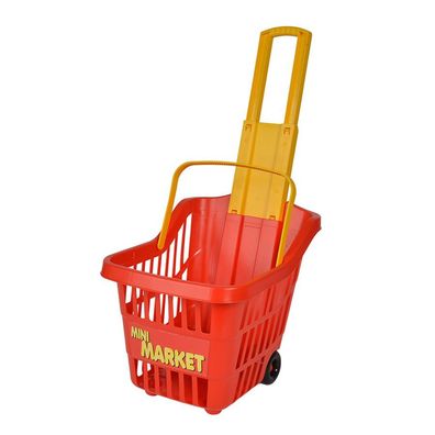 Kinder Einkaufstrolley Einkaufskorb Kaufmannsladen Spielzeug Trolley Ziehwagen
