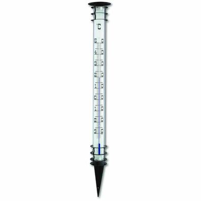 Jumbo-Gartenthermometer aus Metall Höhe 115 cm, Kopf und Fuss