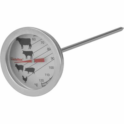 Braten-/Grillthermometer Edelstahl
