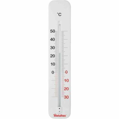 5x Innen-/Außen-Thermometer 29 cm Metall