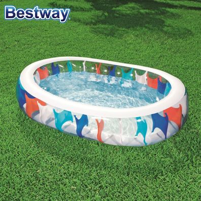 Pool Elliptic Schwimmbecken Swimmingpool Gartenpool Planschbecken 229x152x51cm