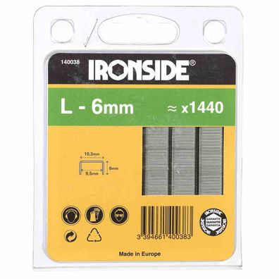 Klammern 6mm Typ L Inhalt: 1440 Stück