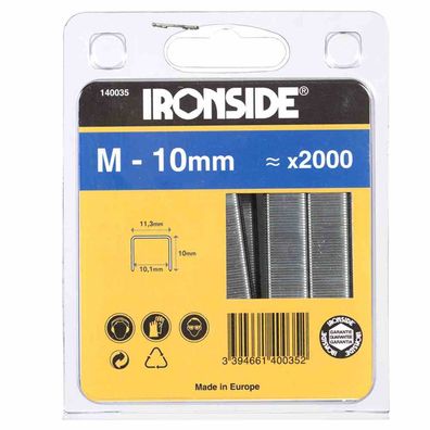 Klammern 10mm Typ M Inhalt: 2000 Stück