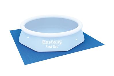 Bestway Pool Bodenschutzplane 274x274cm Unterlegplane Bodenplane Schutzplane