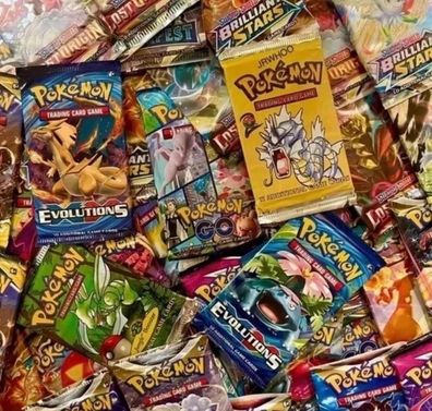 Pokemon Überrschungs Booster Englische Versionen (+ 2 Goldmetallkarten) (CM2809255)