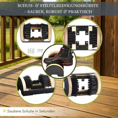 Outdoor Schuhbürste & Stiefelreiniger - Robuster Schuhreiniger mit Bürste
