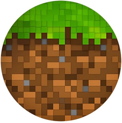 Pixel TNT Quadrat Essbar Zuckermasse Tortenbild Tortenaufleger + 4 Muffin p08
