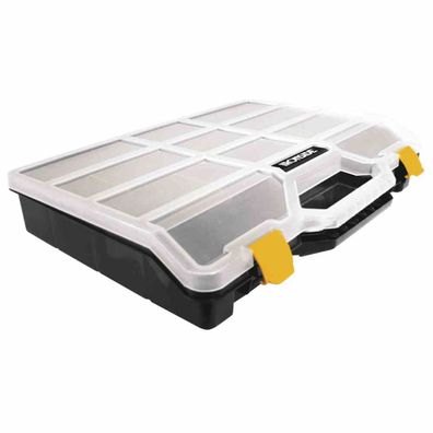 Sortimentskasten Gr L 460x350x81mm 21Fächer Regale Lagerung Werkzeuge Heimwerker