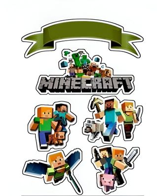 Pixel TNT Quadrat Essbar Tortenaufleger Torte Geburstag Zuckermasse + NAME p08