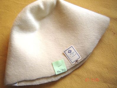 Hutstumpen Wolle Mohair Stumpen natur weiß 100 gr Ü 49cm Rd 85cm Stu 732