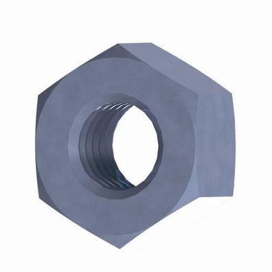 SB Sechskantmutter verzinkt, 6 mm Paket 100 Stück Stahl, verzinkt, blau passiviert