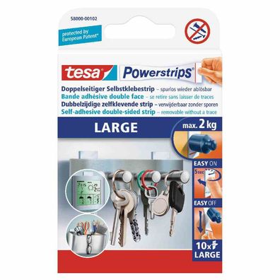 Powerstrips-Large spurlos ablösbar, Inhalt: 10 Stück