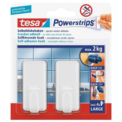 Powerstrips Haken Classic weiß 2 Stück Classic