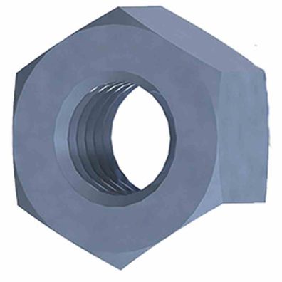 SB Sechskantmutter verzinkt, 4 mm Paket 100 Stück Stahl, verzinkt, blau passiviert