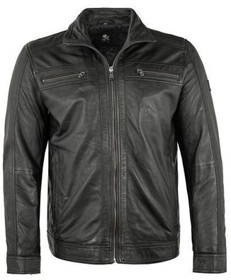OTTO KERN- Herren Lederjacke Lammnappa schwarz