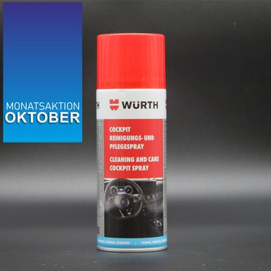 Cockpitspray Pflege u. Reinigung fürs Auto frischt die Farbe auf von WÜRTH