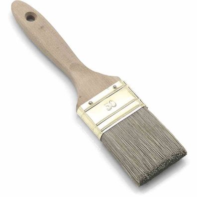 Lasurpinsel 10. Stärke, 40 mm dunkle Spezial-Borste 55 mm, vermessingt