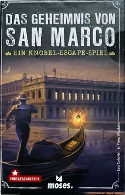 Das Geheimnis von San Marco Moses Familienspiel Escape Spiel Kartenspiel Rätsel