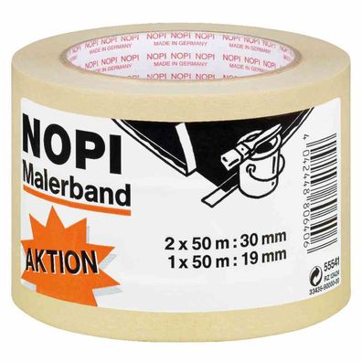 Nopi-Krepp 3er Krepp 2 x 50:30 mm, 1 x 50 m:19 mm