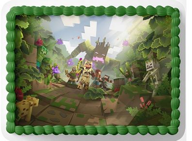 Pixel TNT Quadrat Essbar Tortenaufleger Torte Geburstag Zuckermasse + NAME p19