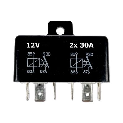 Zwillings-Relais | TRL-3030 | Schließer (NO) | 12V | 2x30A