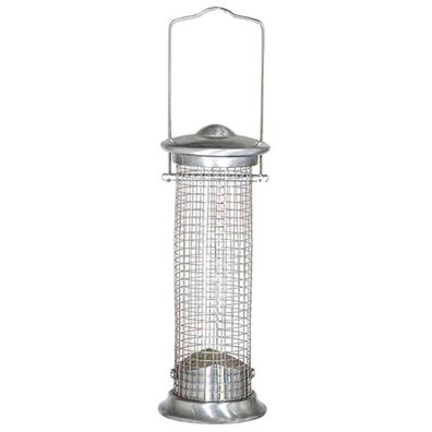 Vogelfuttersäule Aluminium Line für Nüsse, 24 cm