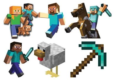 Pixel TNT Quadrat Essbar Tortenaufleger Torte Geburstag Zuckermasse + NAME p25