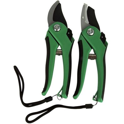 Gartenscheren-Set Bypass und Amboss Schere Gartenarbeit Pflanzenschere Garten