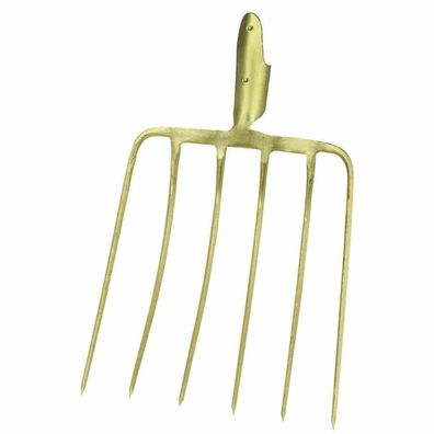 IDEAL-Maisgabel, 6 Zinken, ohne Stiel Außenzinken aufgebogen