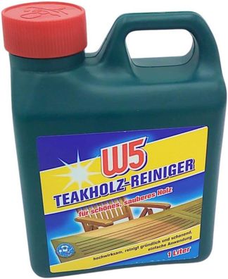 W5 Teakholz-Reiniger 1L Hartholzreiniger Möbelreiniger Holzpflege Möbelpflege