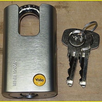 Yale Stahlschlösser - Breite 50 mm - verschiedenschliessend - geschlossener Bor-Bügel