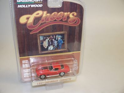 1:64 Greenlight 44770-B 1967 Chevrolet Corvette rot Cheers, neuw./ovp