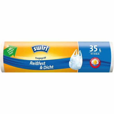 Müllbeutel 35 l, 15 Stück mit Tragegriff