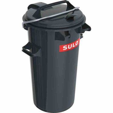 Systemmülleimer 50l grau Kunststoff, m. Alu-Bügel